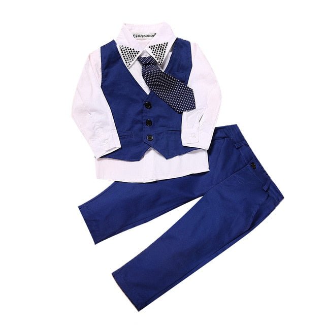 4Pcs Boys Clothes Sets Summer Children Clothing Baby Boy Sport Suit T-shirt+Jeans Costume For Kids - Qreatrz Fashion and Design LLC