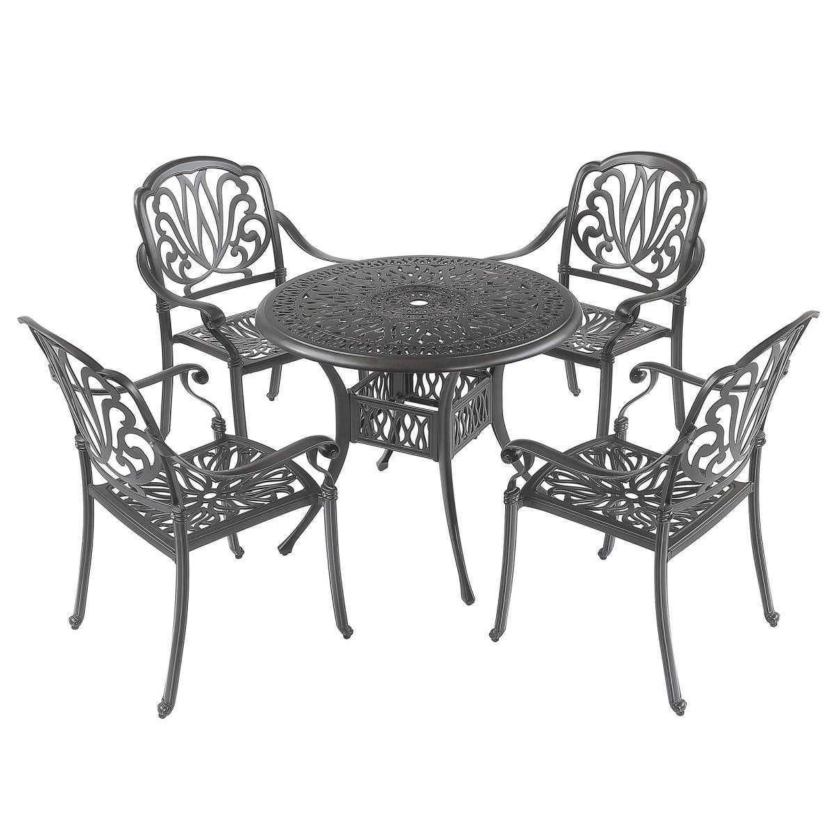 5 PC Outdoor Dining Table Set - Qreatrz Fashion and Design LLC