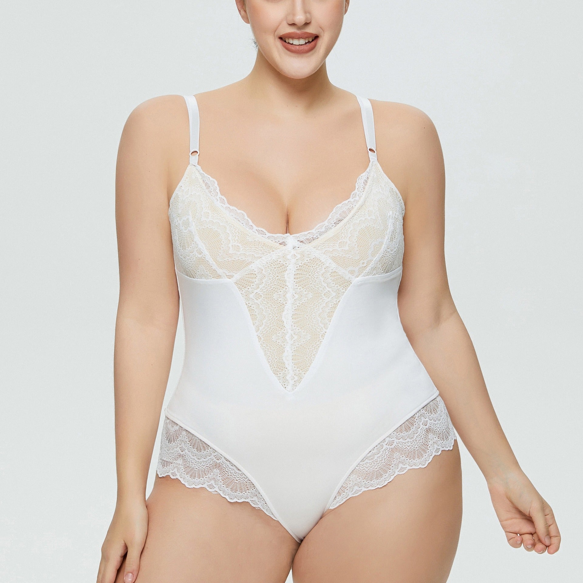 Body pour femme Body Body Body Body en dentelle épissé Body T-Line Body à bretelles Haut