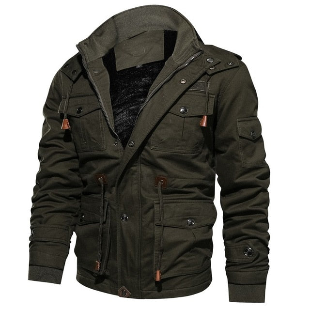 Veste polaire d'hiver pour hommes Mountainskin manteau à capuche chaud vêtements d'extérieur thermiques épais veste militaire pour hommes vêtements de marque pour hommes 