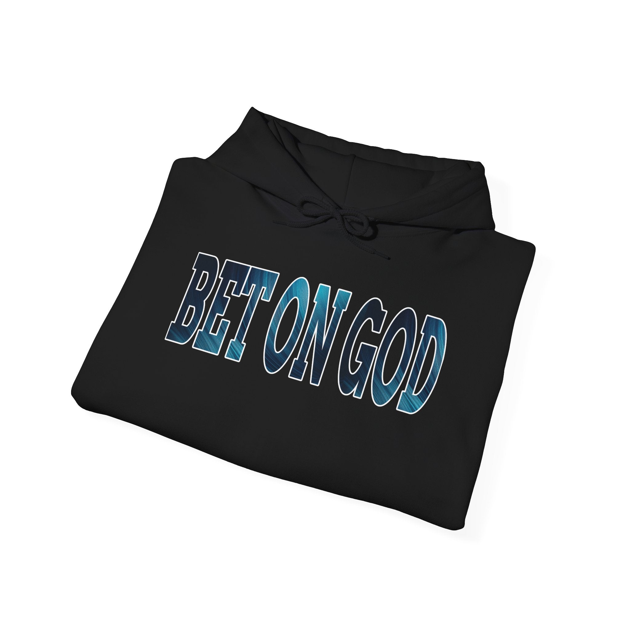 Hooded Sweatshirt - Qreatrz Bet on God Spiritual Crap Table with Scripture Design