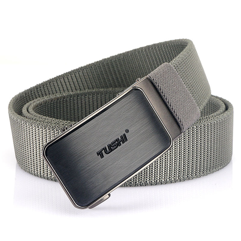 New Tactical Outdoor Woven Nylon Versatile Automatic Buckle Belt