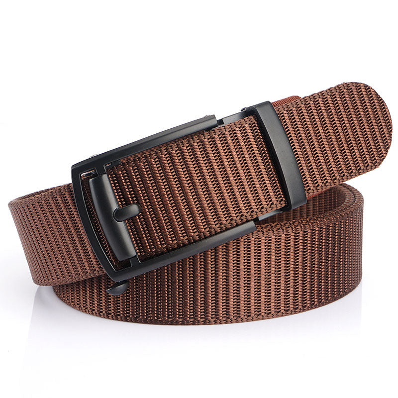 New Toothless Hollow Automatic Buckle Belt Outdoor Leisure Nylon Belt