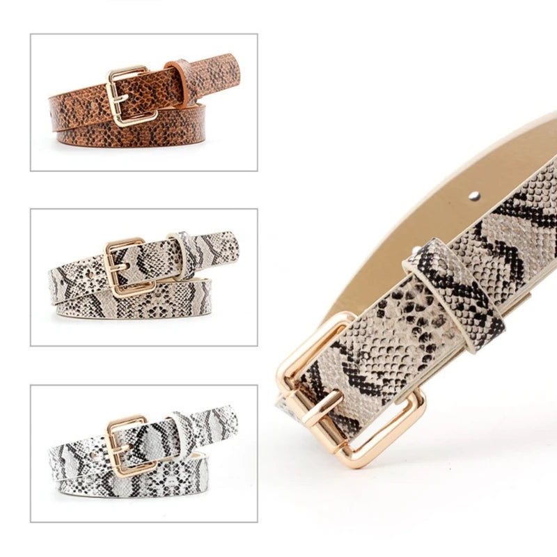 Ceinture en cuir PU vintage