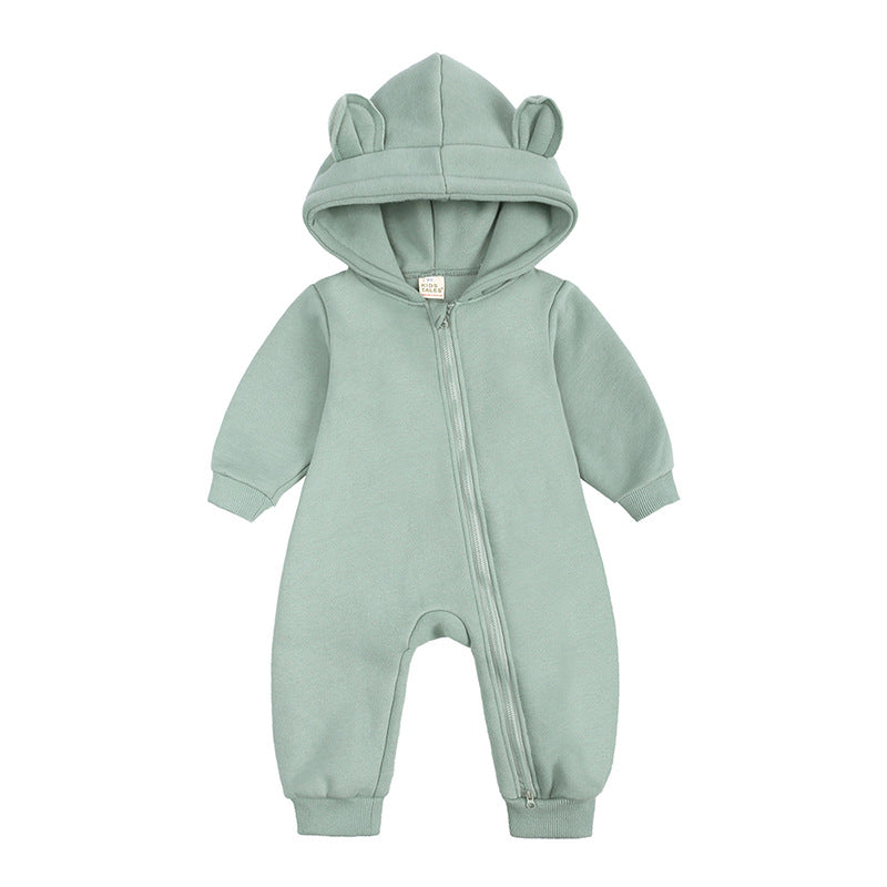 Autumn And Winter New Baby Onesie Go Out Clothes Thick Style Romper Newborn Clothes