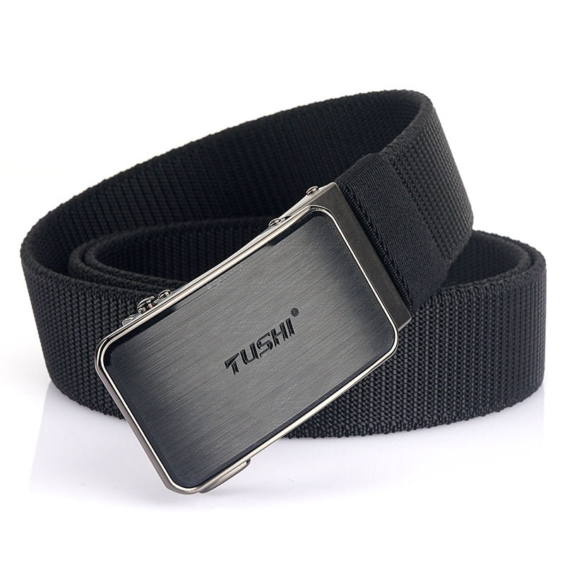 New Tactical Outdoor Woven Nylon Versatile Automatic Buckle Belt