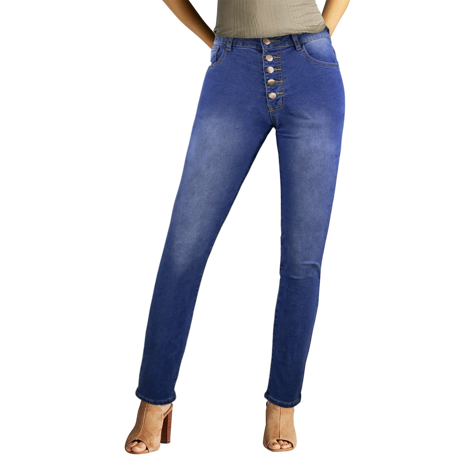 Qreatrz Customizable Women's Jeans (Front & Back Printing)