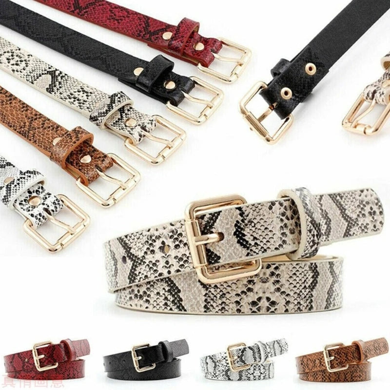 Ceinture en cuir PU vintage