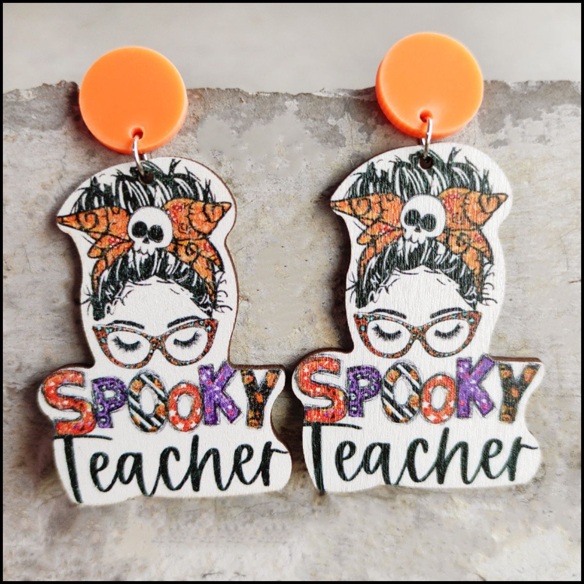 Boucles d'oreilles pendantes d'Halloween