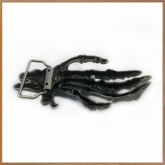 Skeleton Palm Retro Belt Buckle