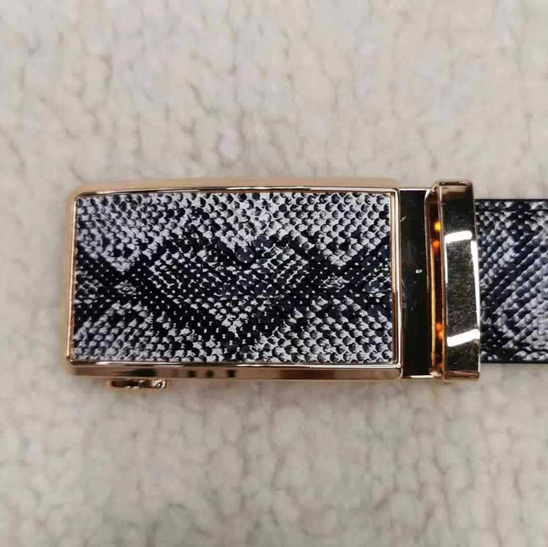 Leather automatic buckle cowhide Belt