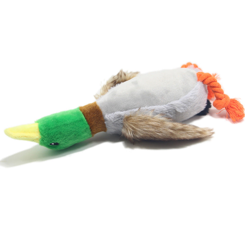 Nouveau jouet pour animaux de compagnie en peluche canard sonore jouet pour chien 28 cm simulation canard sauvage fournitures pour animaux de compagnie