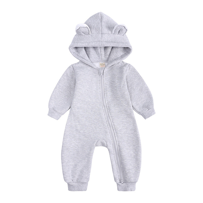 Autumn And Winter New Baby Onesie Go Out Clothes Thick Style Romper Newborn Clothes