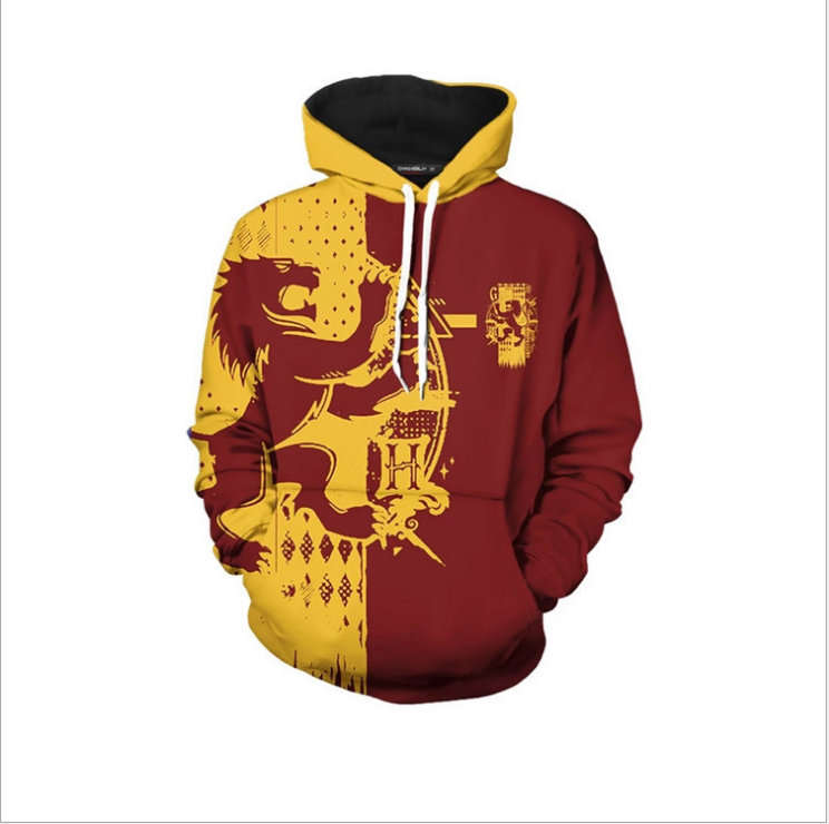 Pull à capuche décontracté de la série Harry Potter du film classique 3D 