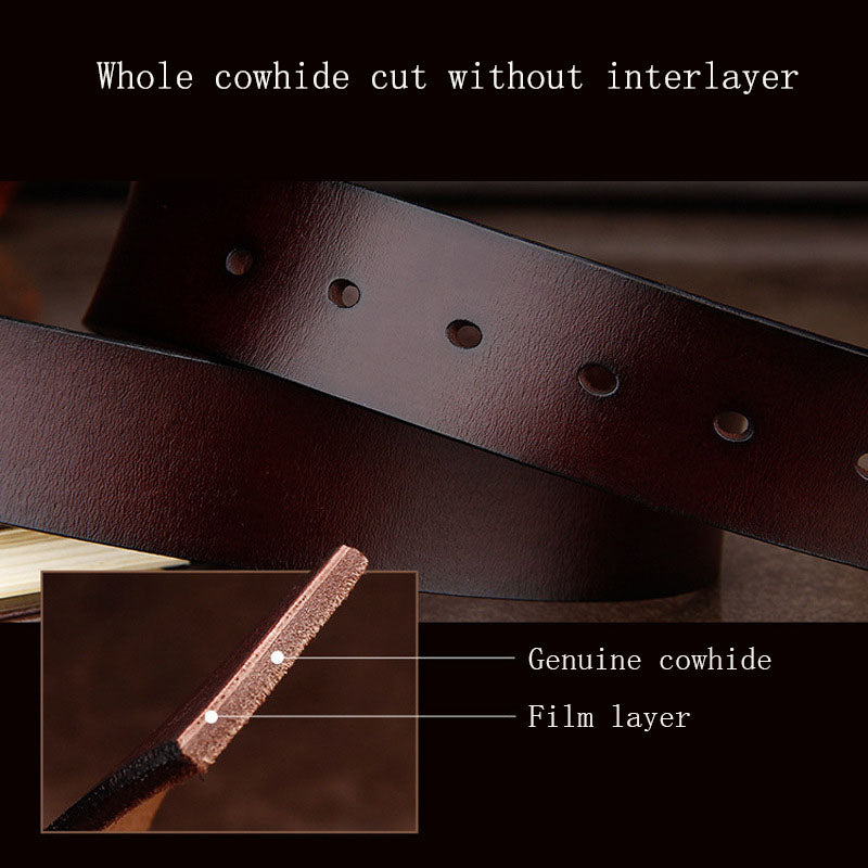 Genuine leather belt