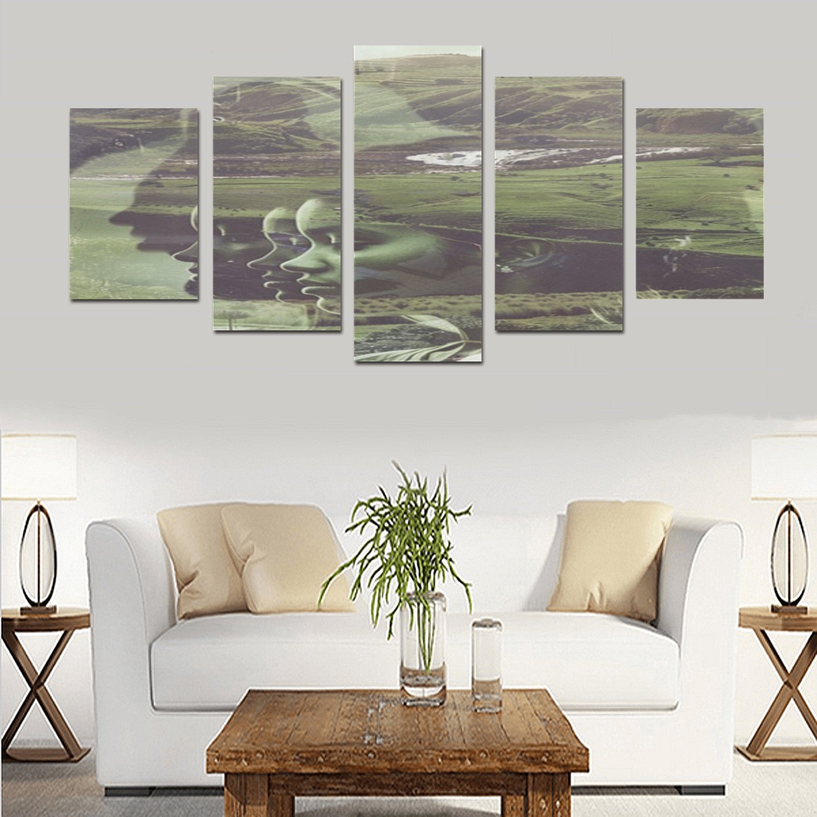 This Land Is Our Land Canvas Wall Art Prints (No Frame) 5-Pieces/Set D