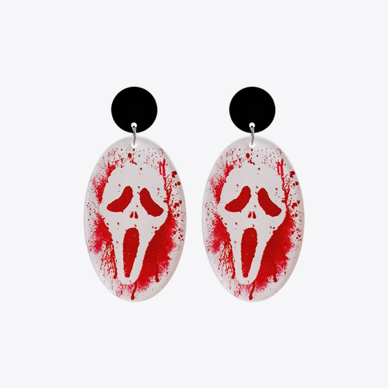 Pendientes colgantes con temática de Halloween