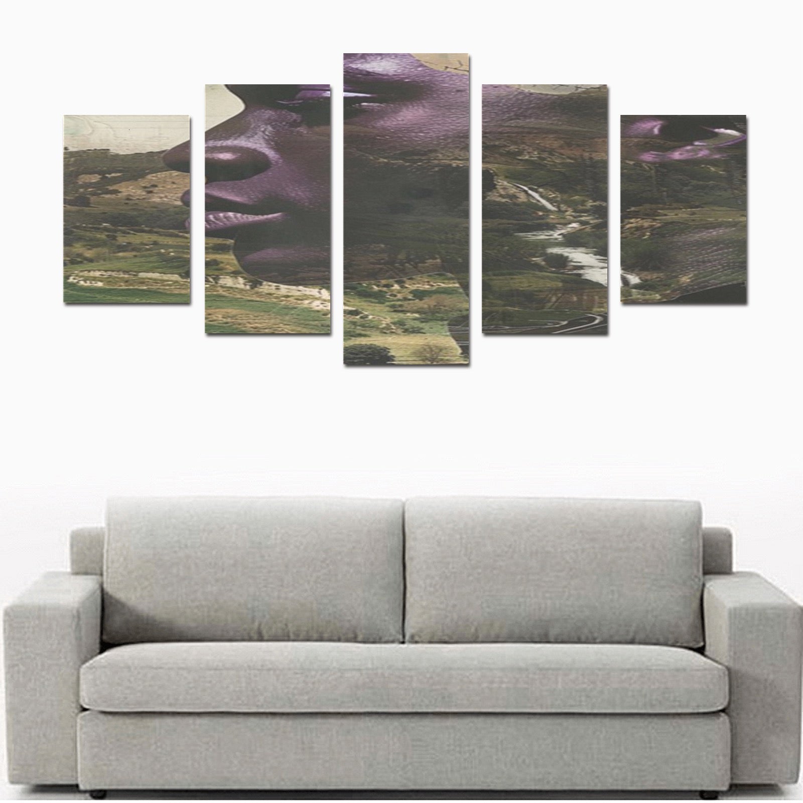 This Land Is Our Land Canvas Wall Art Prints (No Frame) 5-Pieces/Set D