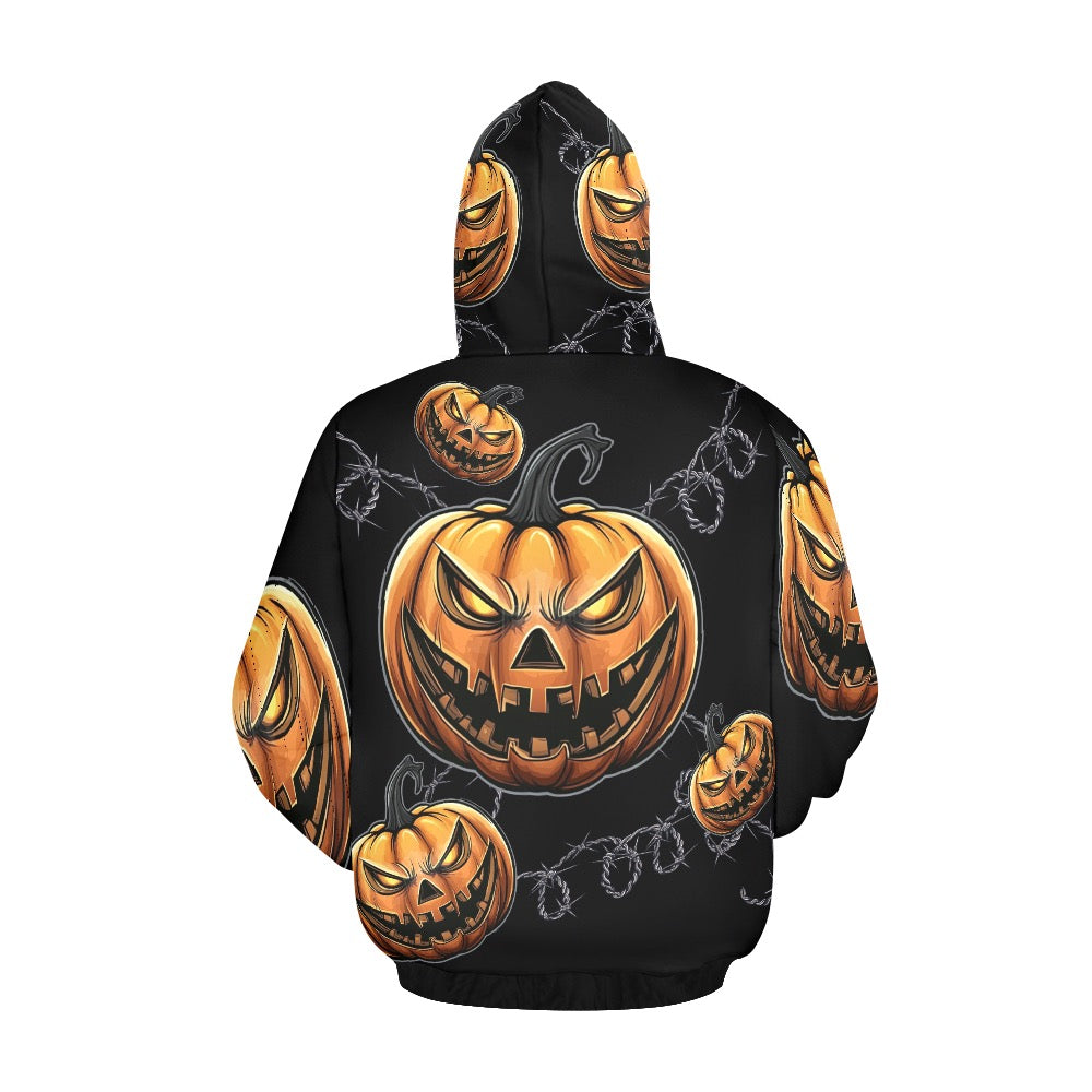 Happy Hollows Eve Men's All Over Halloween Print Hoodie (USA Size)