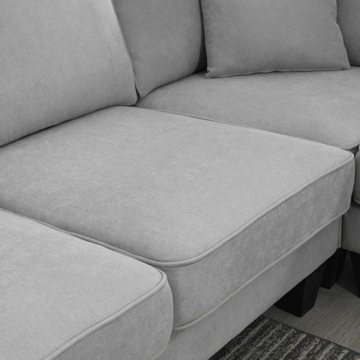 7 Seat Modern U Shape Sectional Sofa - Qreatrz Fashion and Design LLC