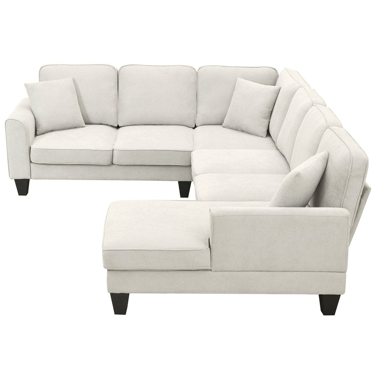 7 Seat Modern U Shape Sectional Sofa - Qreatrz Fashion and Design LLC