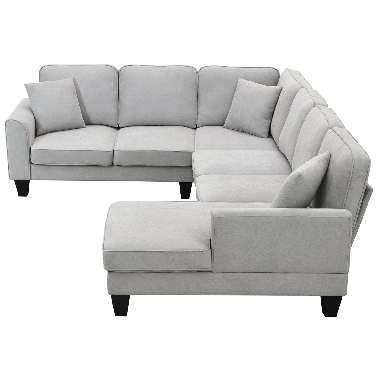 7 Seat Modern U Shape Sectional Sofa - Qreatrz Fashion and Design LLC