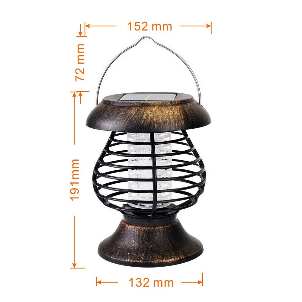 Solar Mosquito Killing Lamp Purple Light White Light Dual-Purpose Lawn Lamp Outdoor Garden Lamp Villa Garden Insect Killing Lamp