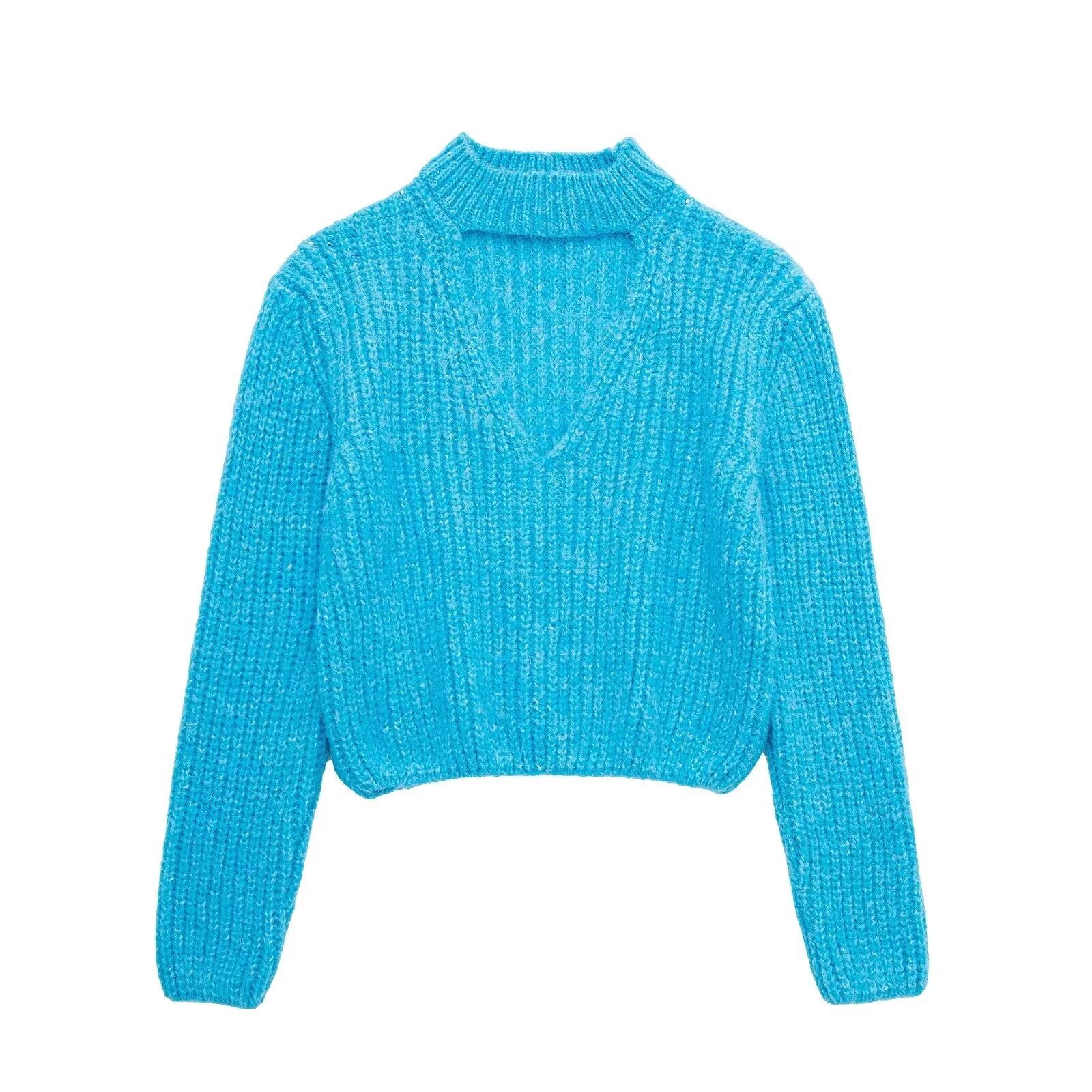 Loose hollow out sweet and elegant sweater