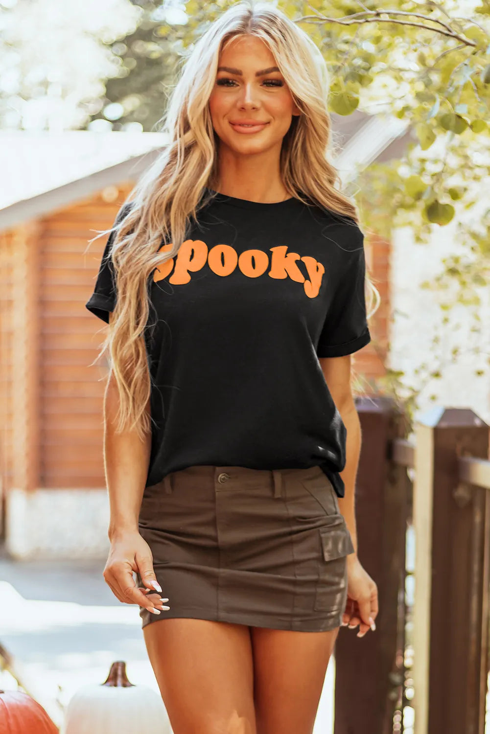 Camiseta de manga corta y cuello redondo SPOOKY