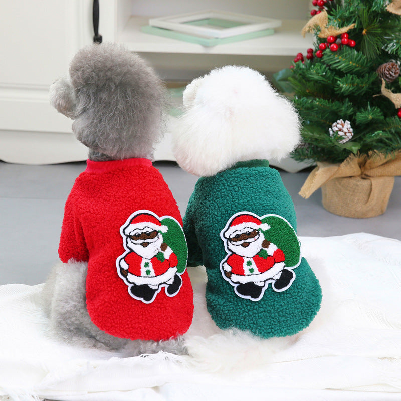 Vêtements pour chiens Automne/Hiver Vêtements pour animaux de compagnie Nouveau Teddy Petit chien Vêtements pour animaux de compagnie Pull d'hiver pour arbre de Noël 