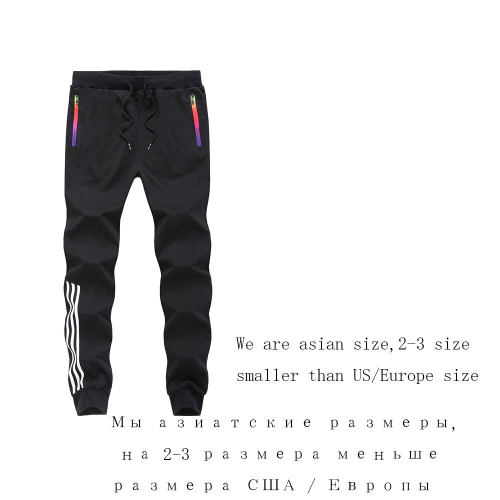 Pantalon de jogging décontracté à rayures pour hommes