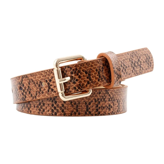 Ceinture en cuir PU vintage