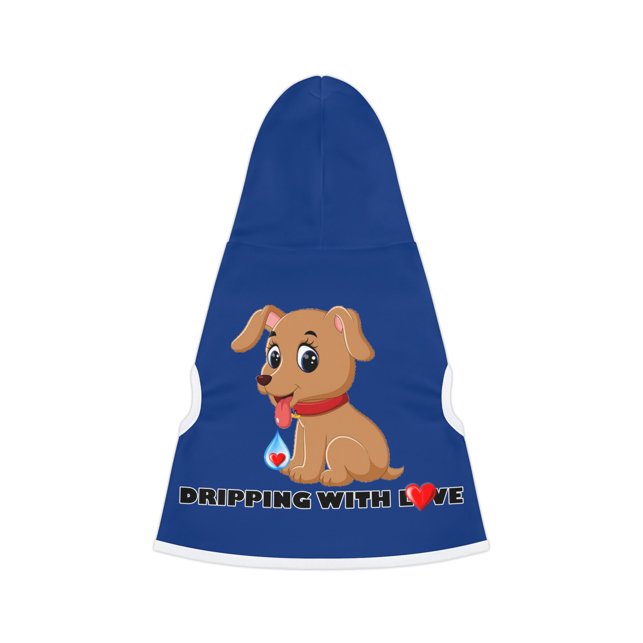 Sudadera con capucha para mascotas Dripping With Love