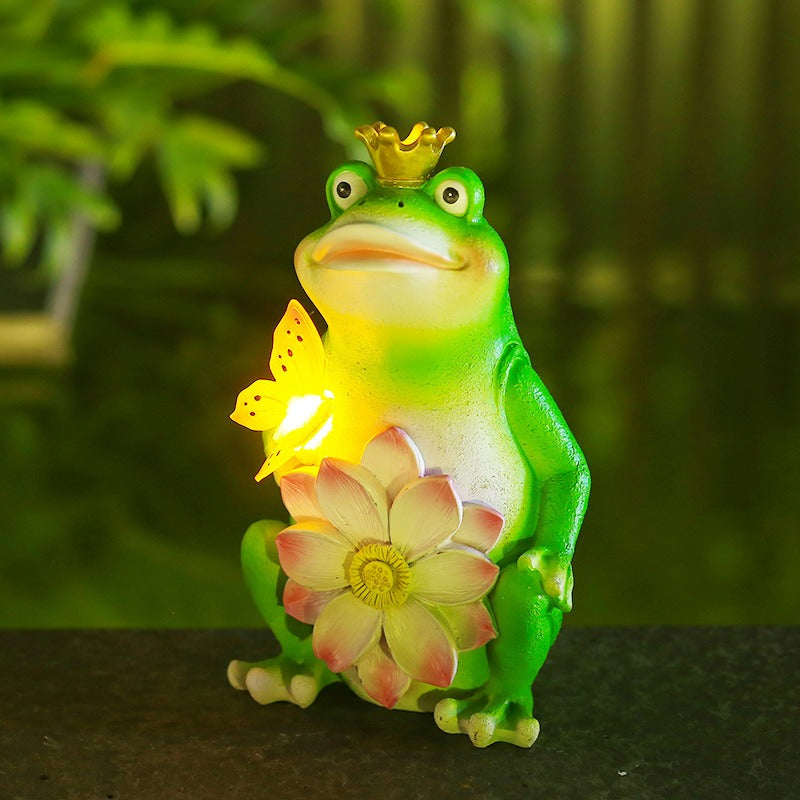 Frog solar lamp outdoor courtyard decoration