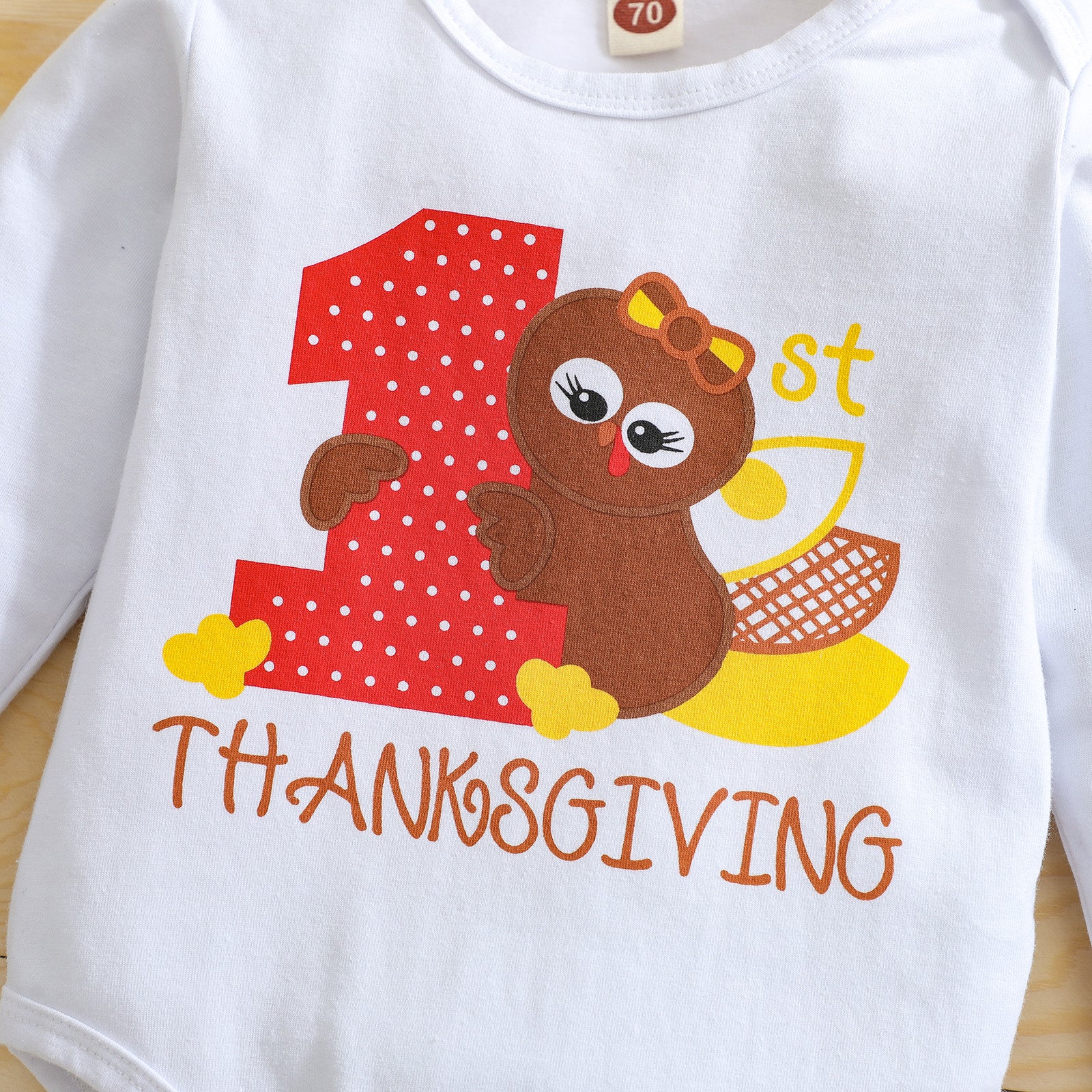 Children Clothing Set For Girls Toddler Infant Turkey Thanksgiving Day Romper Tops+skirt+headband Sets Baby Girl Clothing Ropa