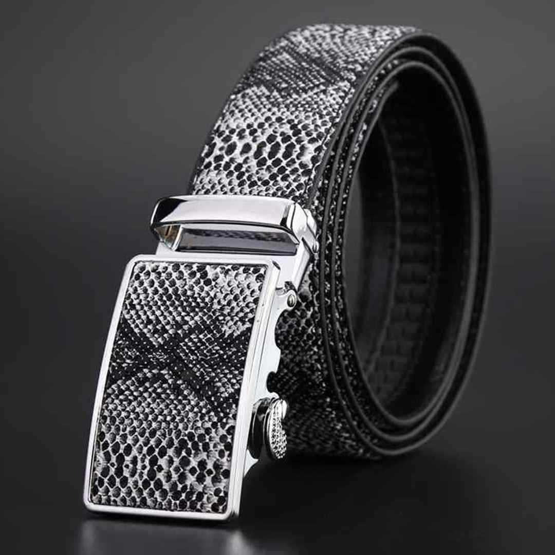 Leather automatic buckle cowhide Belt