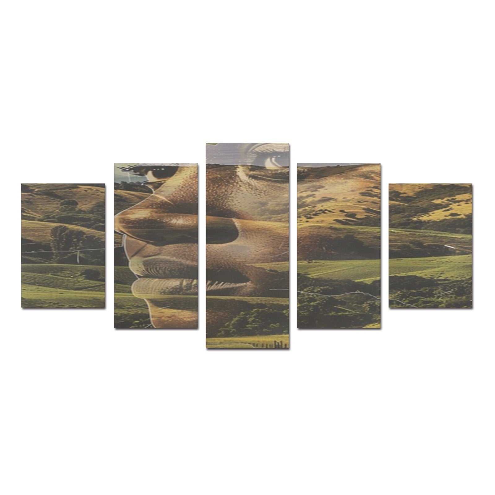 This Land Is Our Land Canvas Wall Art Prints (No Frame) 5-Pieces/Set D