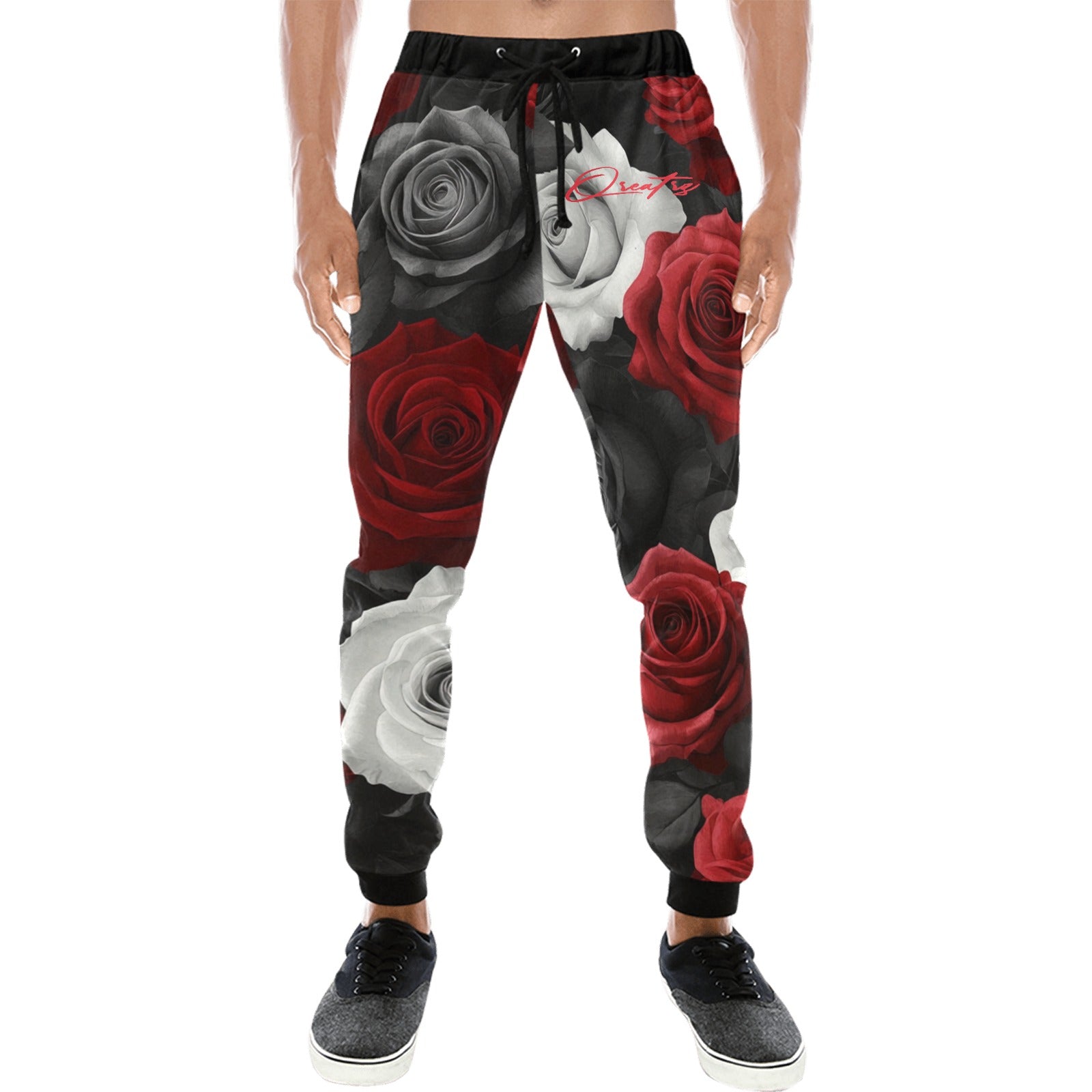 Qreatrz Roses Limited Edition Casual Baggy Slacks