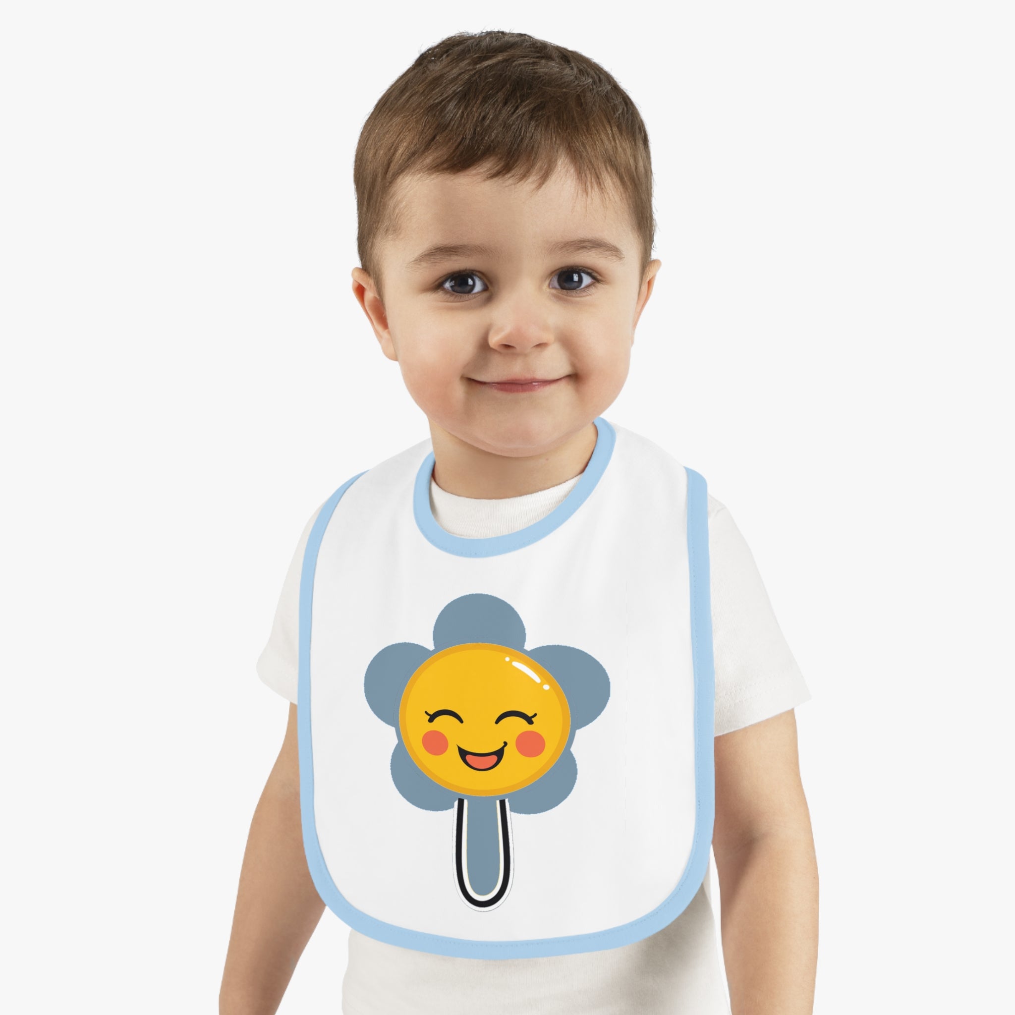 Babero para bebé con emojis de Qreatrz