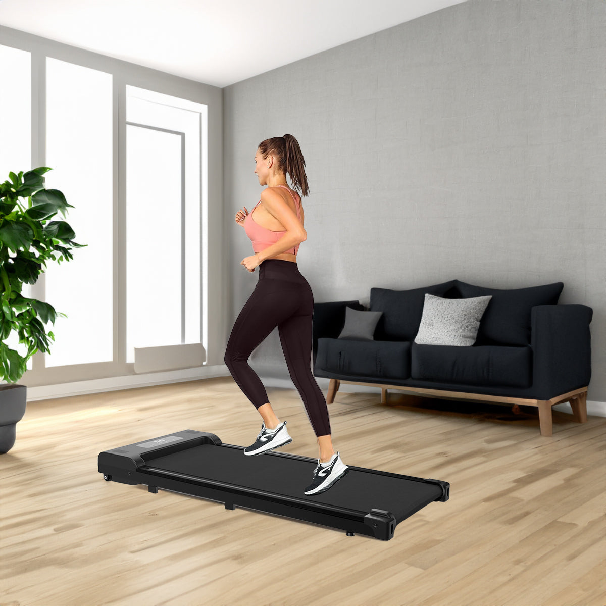 Tapis de course sous table, tapis de marche, jogger portable avec affichage LED à distance (265 livres)