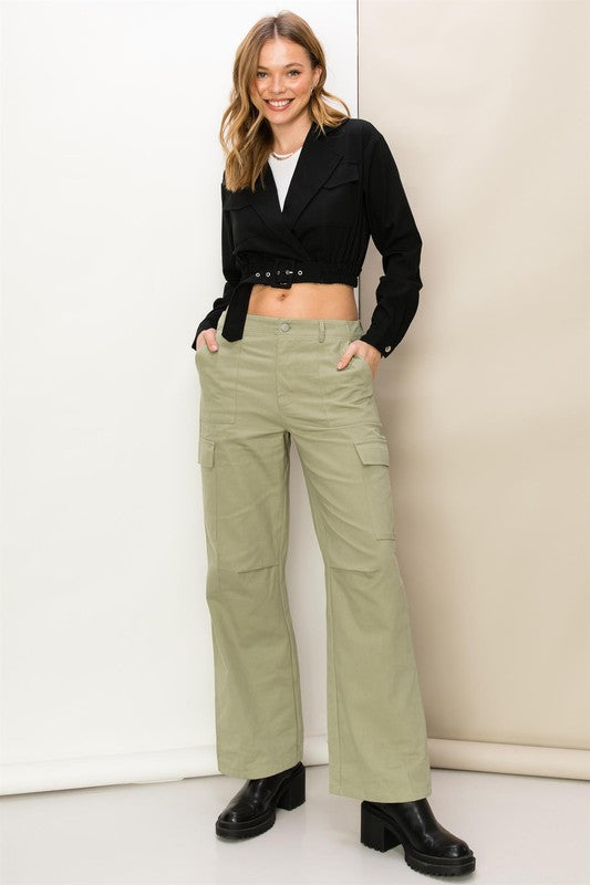 Pantalones cargo de cintura alta Weekend Chiller