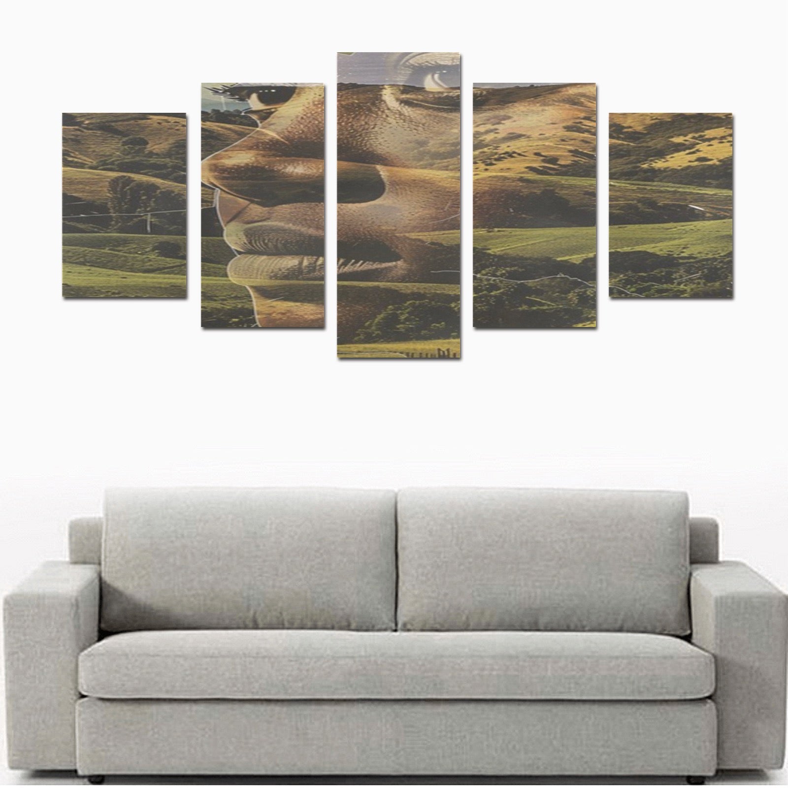 This Land Is Our Land Canvas Wall Art Prints (No Frame) 5-Pieces/Set D