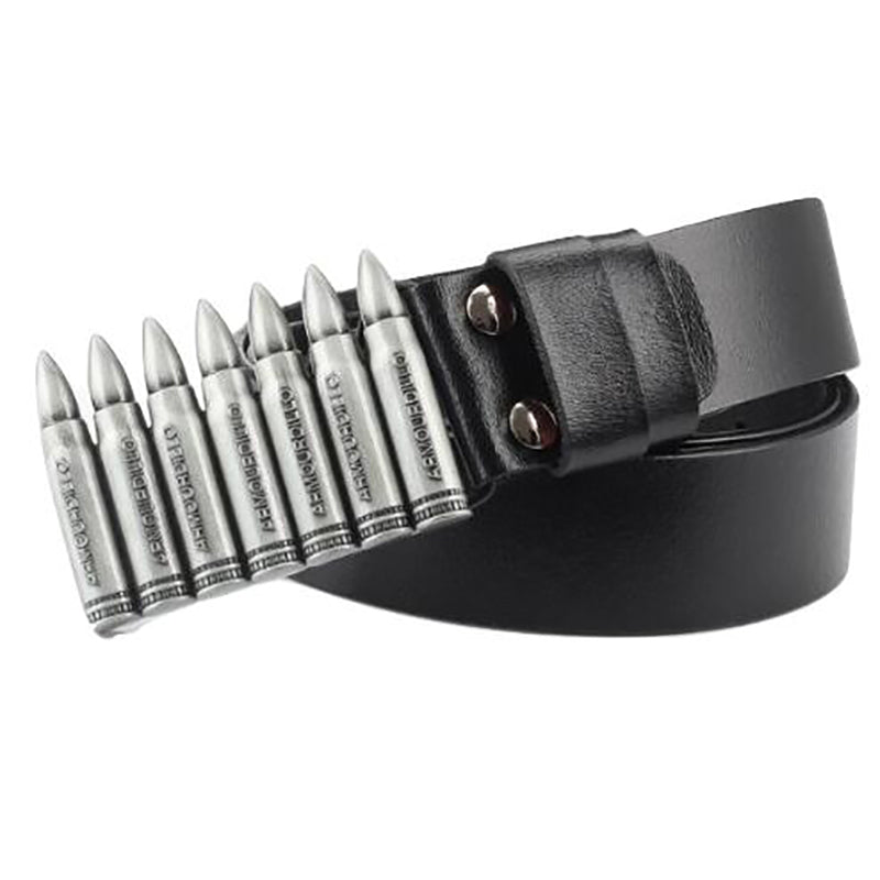 Ceinture en cuir avec boucle punk