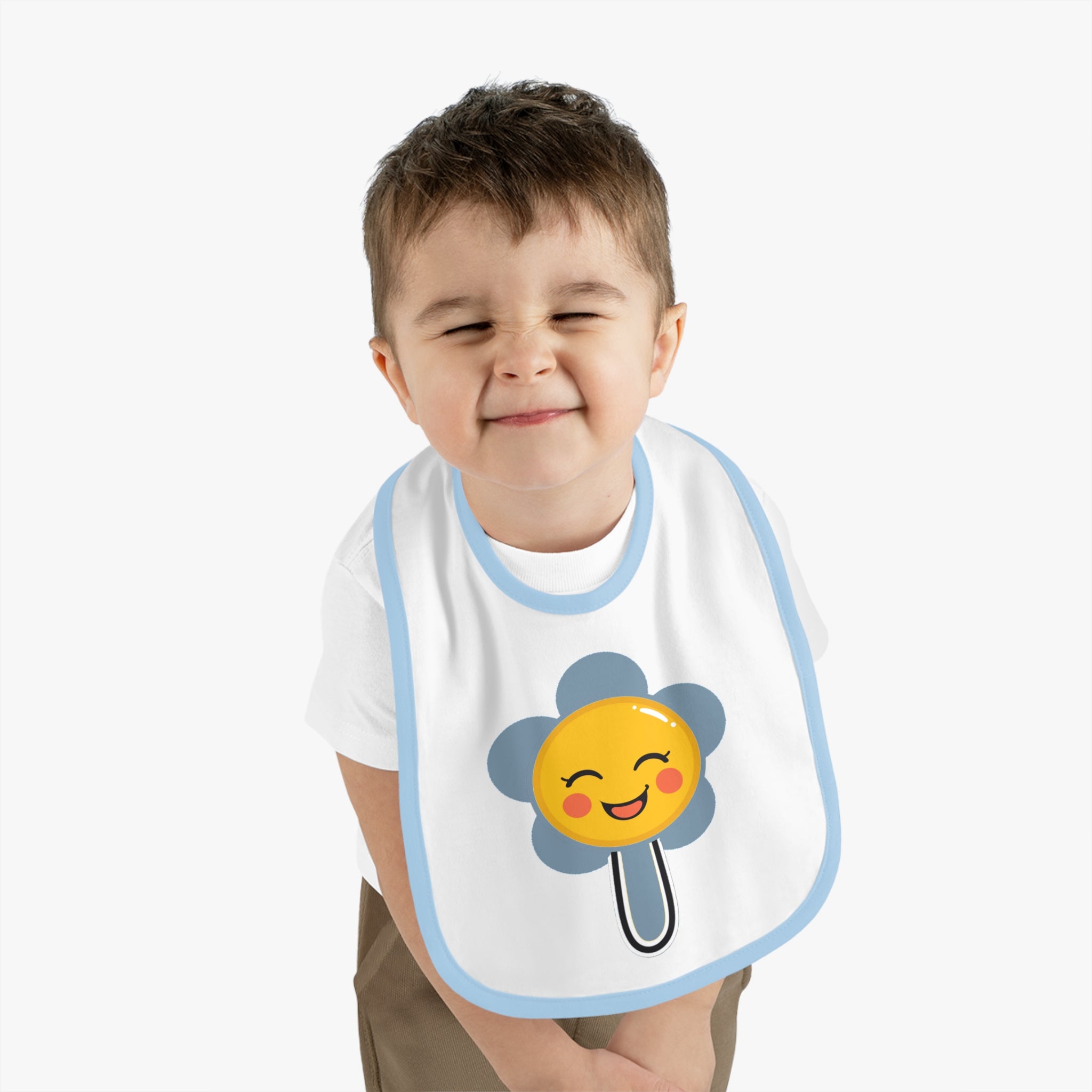 Bavoir pour bébé avec emoji Qreatrz