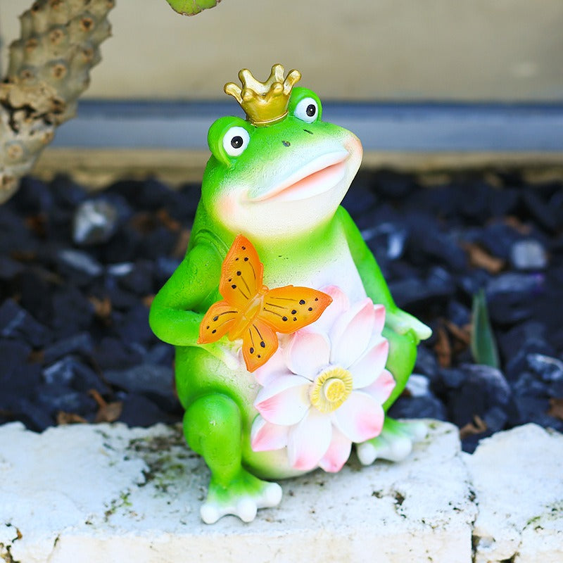 Frog solar lamp outdoor courtyard decoration