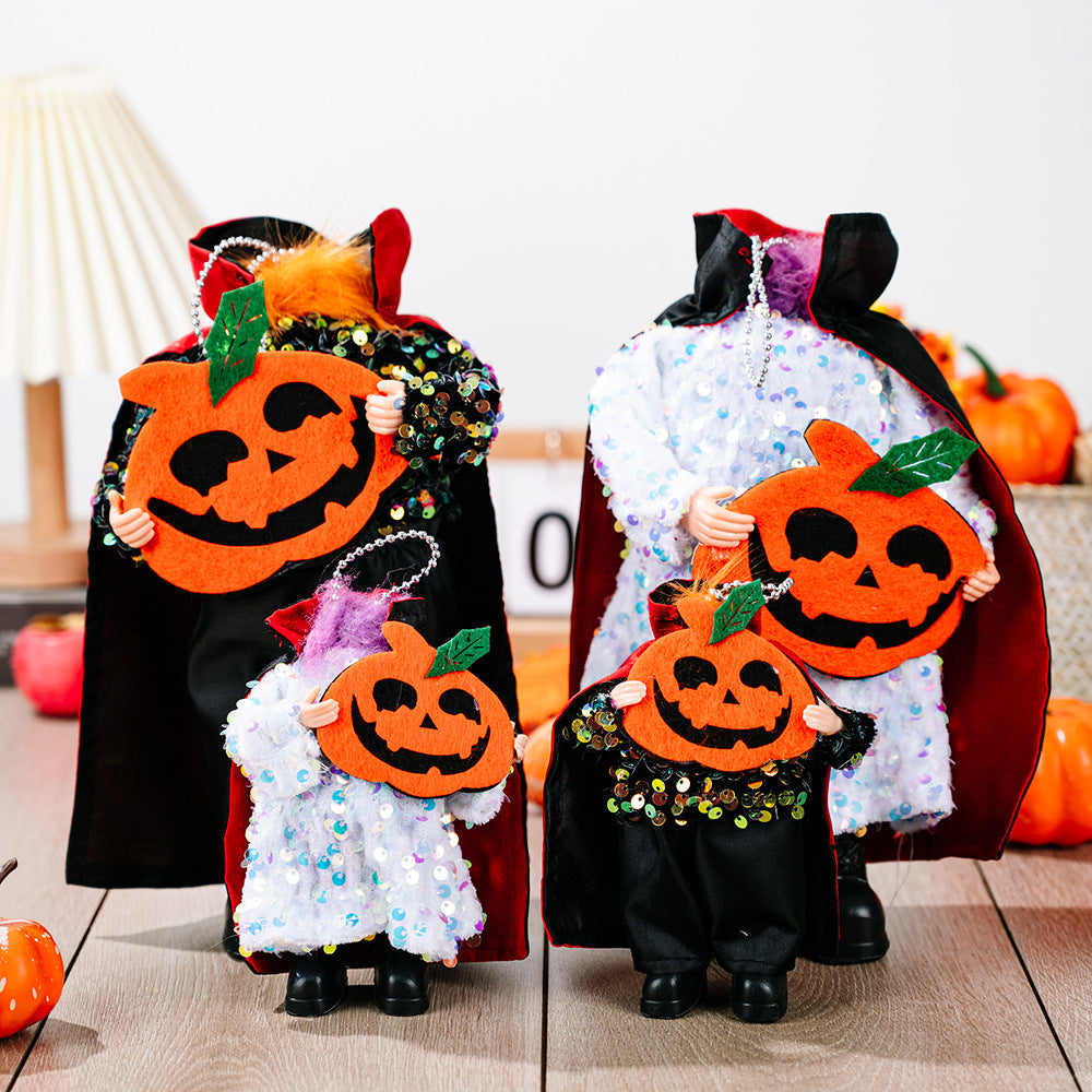 Widgets à suspendre à paillettes pour Halloween en deux parties