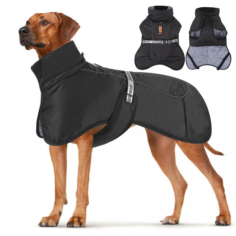 Reflective Warm Large Pet Dog Jacket Cotton Padded Clothes