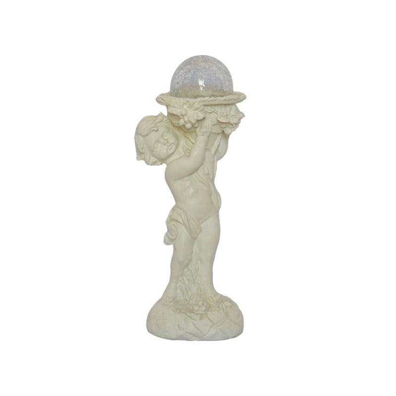 Solar lamp resin angel raised lamp