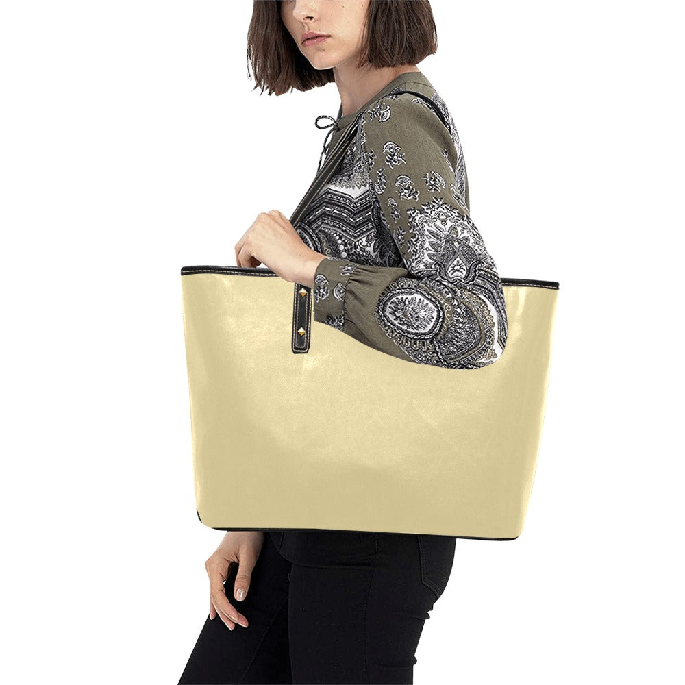 QREATRZ PU Leather Tote Bag