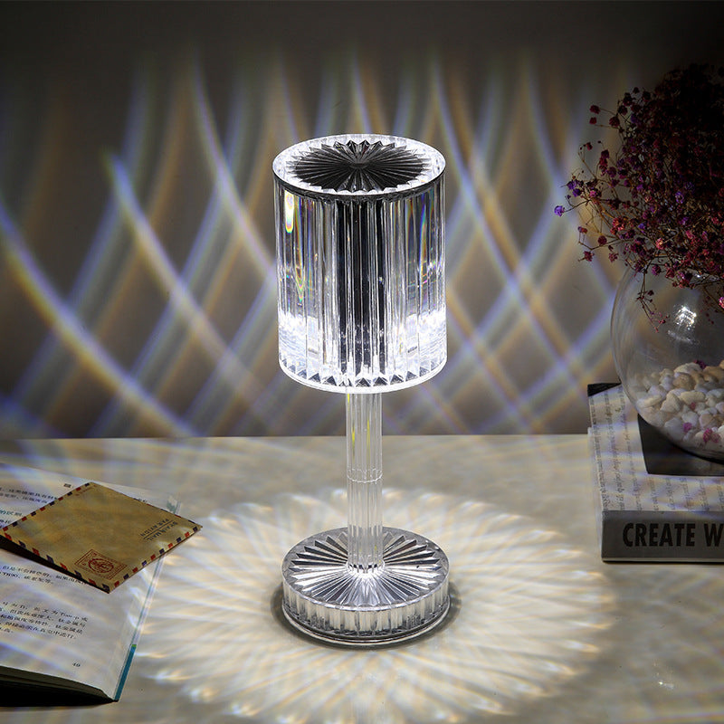 Gatsby Line Lamp Ins Net Red Diamond Table Lamp Creative Bedside Atmosphere Night Lamp Light Luxury Crystal Lamp